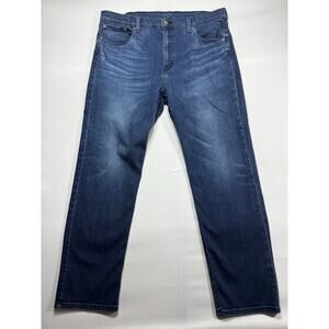 Levi's 502 Men's Tapered Leg Blue Denim Jeans - Size 38x32 (38x30)